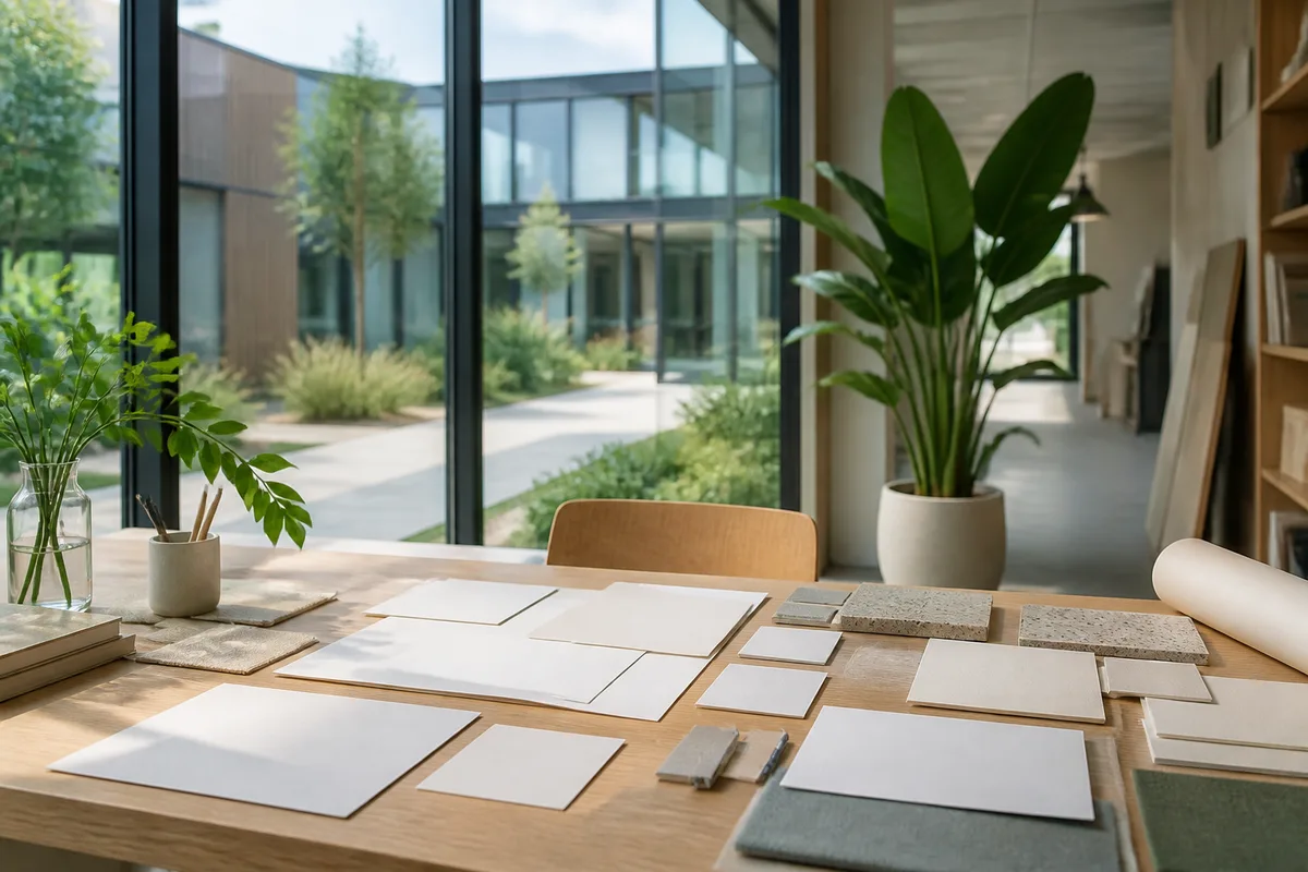 Zone d’activité de la périphérie nantaise avec bureaux et locaux professionnels